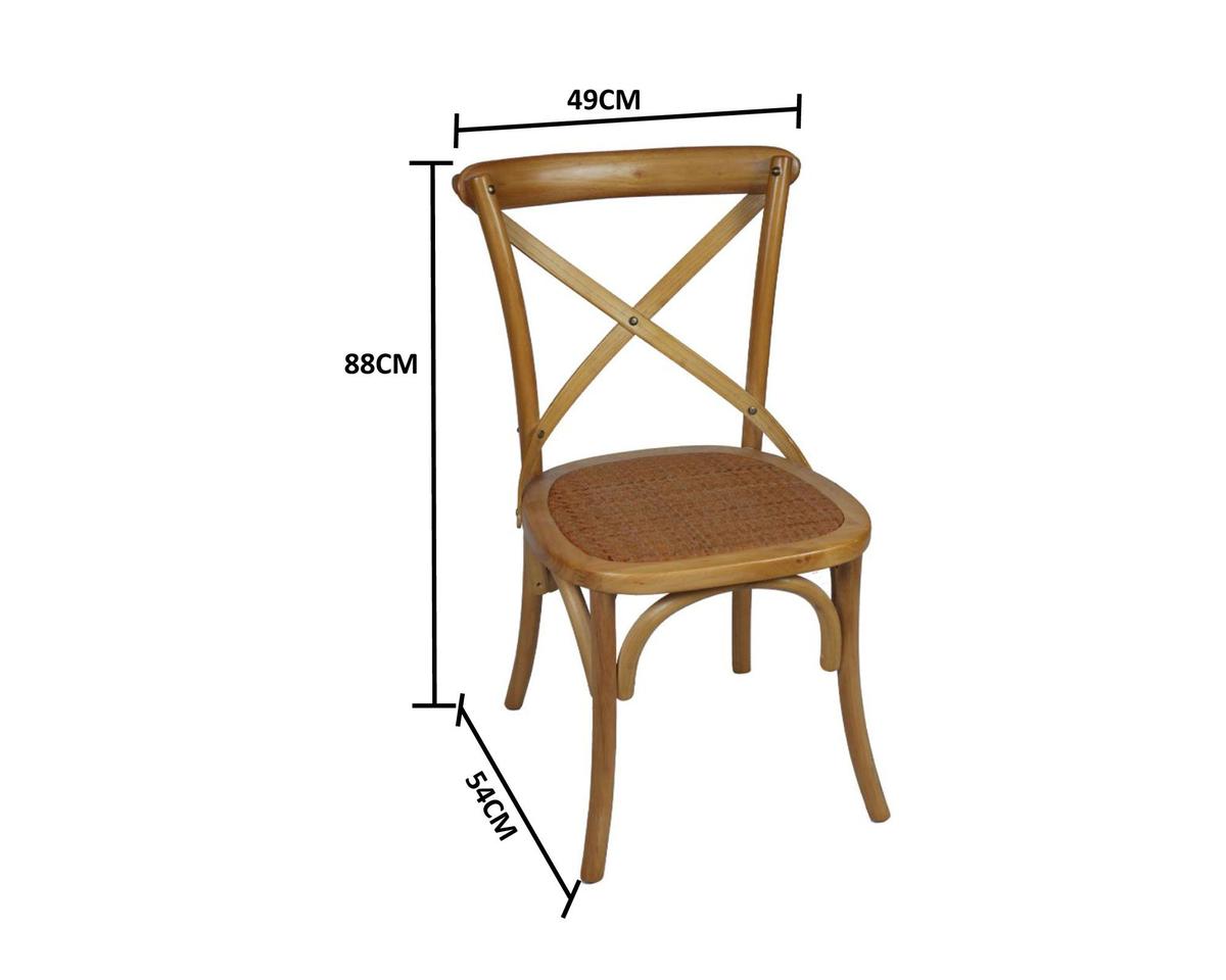 Silla rustic 2 0 natural 88x49x54 cm m design paris cl
