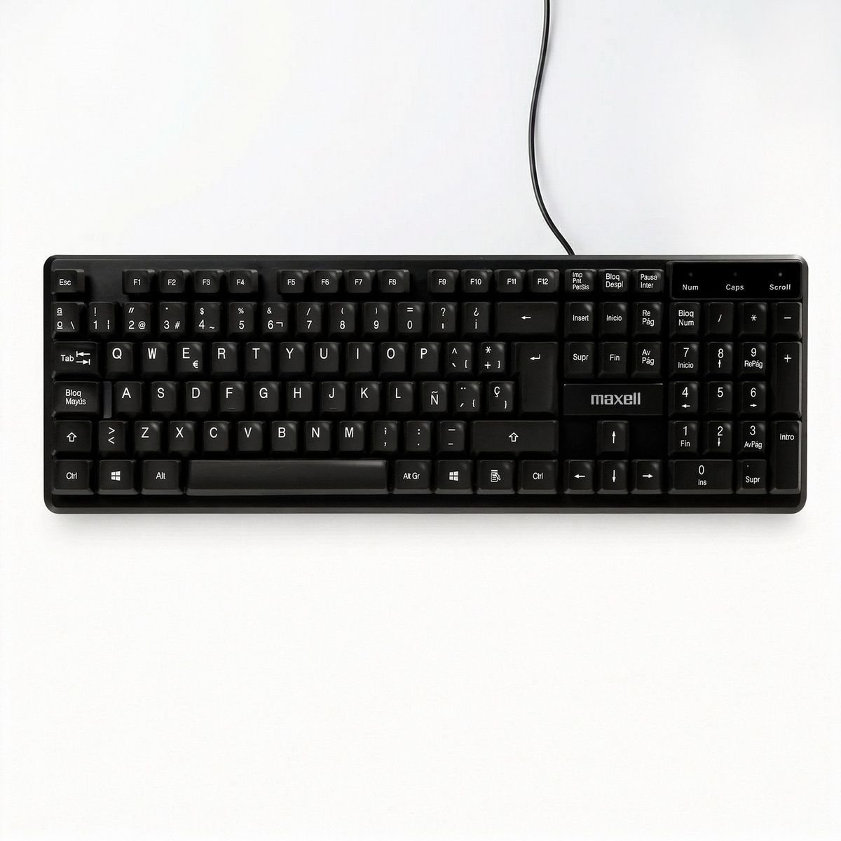 Teclado B sico Maxell KB 80 Conector Usb Negro