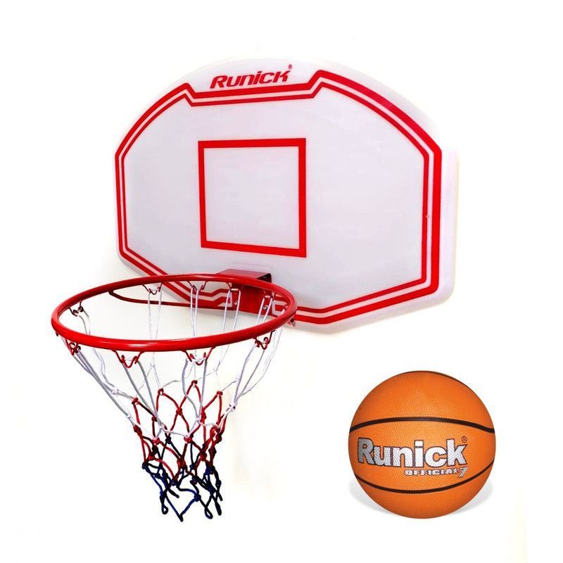 Set Tablero Basquet + Balon Basquet Runick Nº 7
