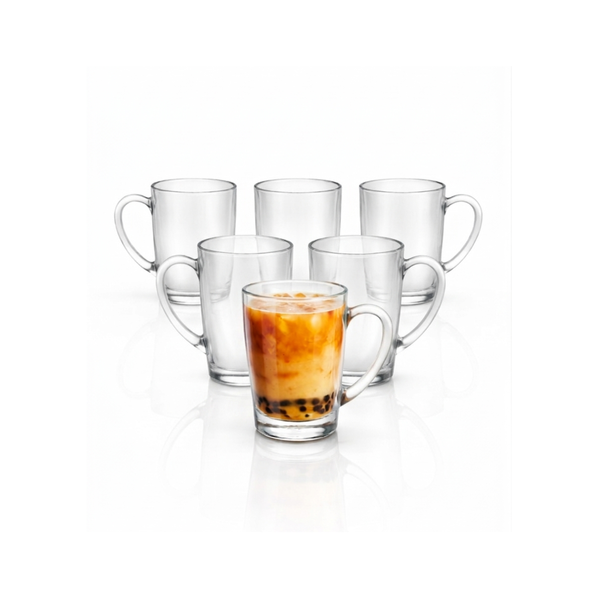 Set 6 Tazas Mugs Thai Vidrio 218 ML