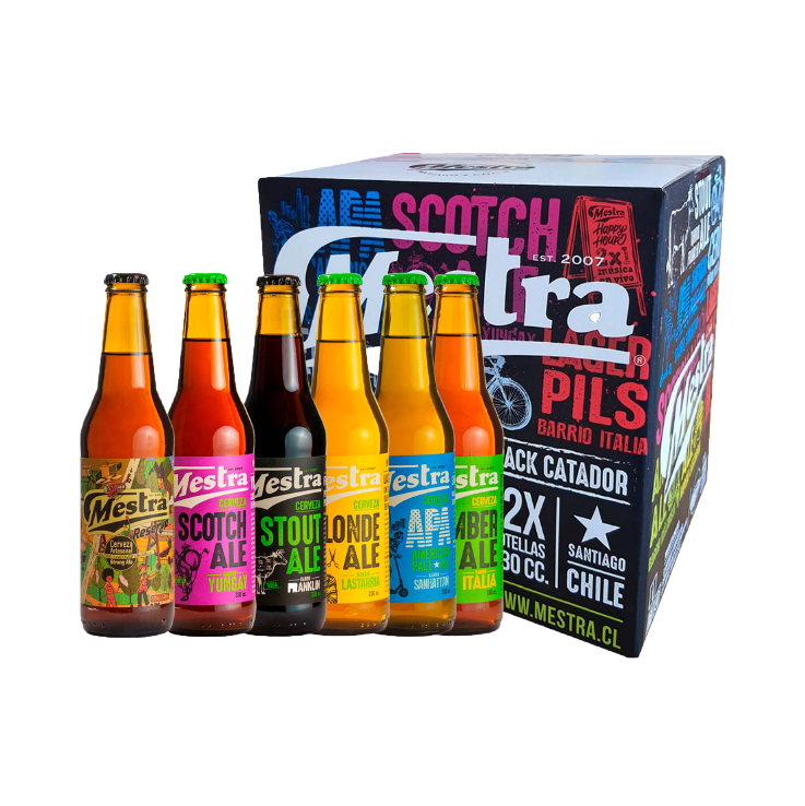 12x Cerveza Mestra Botellín 330cc - Pack Catador
