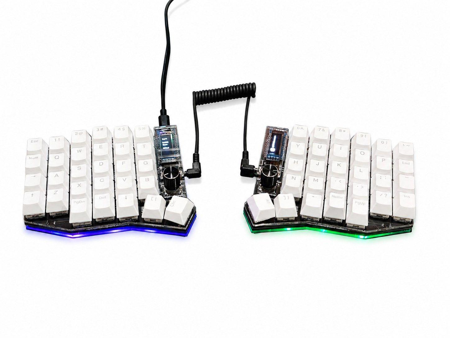 Teclado Mecánico Dividido Sofle Rgb Mx Hotswap Full Split - Switch Red ...