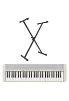Pack Teclado Casio CT-S1 Blanco + atril de tubo simple