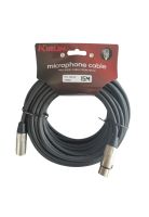Cable Microfono XLR 15 mts Kirlin MPC-280-15M/BK