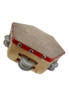 Pandero 8"" Hexagonal Castellon HEXA-4010 Rojo