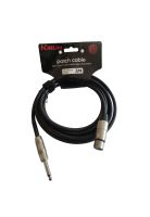 Cable XLR-Plug 6,3mm de 3 mt Kirlin MPC-282PN/BK 3M