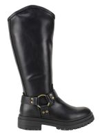 Bota Agua de Coco Motoquera Lisa Negra