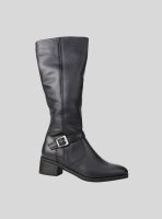 Bota Exs Broche Cuero Negro