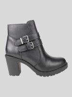 Botín Palm Silfo Cuero Negro