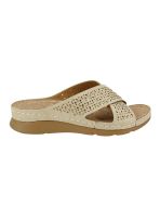 Sandalia New Walk Perforada Beige