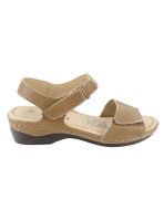 Sandalia Exs Confort Cuero Marrón