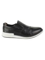 Zapato Kildare Cuero Negro Slip On