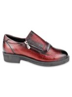 Zapato Ruff Cuero Burdeo