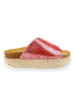 Sandalia Plakton Plataforma Roja