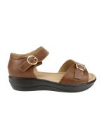 Sandalia New Walk Doble Broche Café