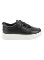 Zapatillas New Walk Brillos Plataforma Negro