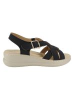 Sandalia New Walk Leonor Confort Negro
