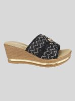 Sandalia New Walk Tejidos Negra