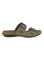 Sandalia Exs Doble Correa Cuero Khaki