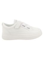 Zapatillas New Walk Brillos Plataforma Blanca