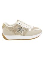 Zapatilla New Walk Stellar Plataforma Beige