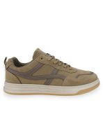 Zapatilla New Walk Casual Rayas Café