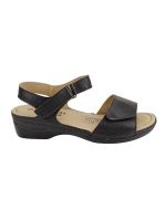 Sandalia Exs Confort Cuero Negro