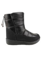 Botín New Walk De Agua Chiporro Negro Brillante