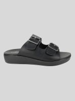 Sandalia New Walk Celia Slip On Negra