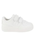 Zapatilla New Walk Velcro Escolar Blanca