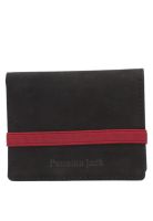 Billetera Tarjetero Cuero Hombre Negro Panama Jack