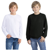 Pack 2 Camisetas Algodón Primera Capa Niño Cuello Redondo