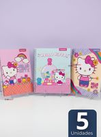 Pack 5 Cuadernos Universitarios Hello kitty de 100 Hojas Proarte en Diseños Surtidos