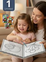 Libro Para Colorear Pintar Educativo Con Stickers Diseño Surtido