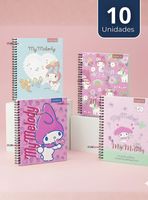 Pack 10 Cuadernos Universitarios My Melody 100 Hojas Proarte Diseños Surtidos