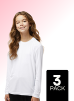 Pack 3 Camisetas Polar Primera Capa Niña Invierno