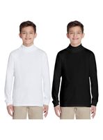 Pack 6 Camisetas Polera Beatle Algodón Niño Primera Capa Cuello Alto Blanco Y Negro