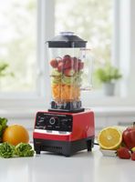 Licuadora Juguera Profesional Jarra de Plástico 2L 5500w de Potencia + Mango Triturador