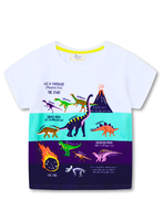 Polera Niño Algodón Manga Corta Jump Kids Mundo De Dinosaurios