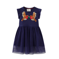 Vestido Manga Corta y Tul Niña Jump Kids Pajaros