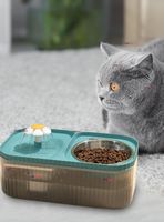 Fuente de Agua Bebedero 2 en 1 Eléctrico Gatos Capacidad 3 Litros