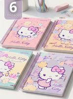 Pack 6 Cuadernos Universitario Hello Kitty 150 Hojas de Tapa Gruesa Proarte Diseños Surtidos