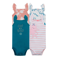 Pack de 4 Bodys Bebé Niña Tedmimak Sin Manga Kind