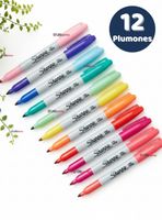 Set 12 Plumones Sharpie Glam Pop Marcadores Colores Surtidos