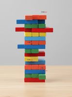 Jenga Juego De Mesa de 48 Piezas Multicolor Madera Original