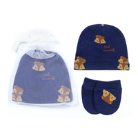 Set de Regalo Gorro y Mitones para Bebés Tedmimak