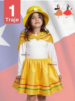 Traje Nortino Niña 4 Piezas Niña Fiestas Patrias