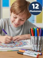 Set 12 Plumones Sharpie Glam Pop Marcadores de Colores Surtidos