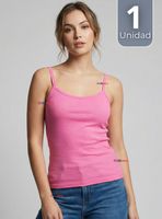 Camiseta Polera Pabilo Básica Lisa y Transpirable  Mujer Colores Surtidos