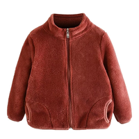 Chaqueta Polar Con Cierre y Bolsillos Unisex Ladrillo Jump Kids